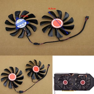 Pour XFX RX580 RX584 Carte Graphique Ventilateur Refroidisseur Remplacer 95MM Ventilateur Refroidisseur Durable - Photo 1/7