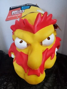 The Simpsons GROUNDSKEEPER WILLIE Adult Vinyl Mask Disguise 2003 ULTRA RARE NEW - Picture 1 of 24