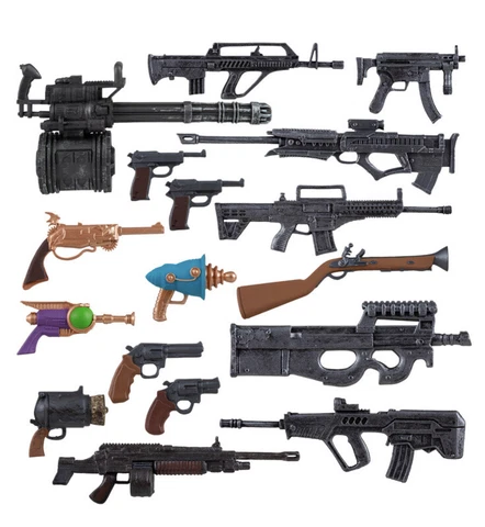 McFarlane DC Multiverse Munitions Deluxe Accessories Pack Of 15 + Guns Weapons Cover