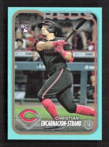 Christian Encarnacion-Strand 2024 Topps Series 1 AQUA Parallel Fanatics #219 RC - Foto 1 di 2