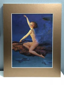 CHICA PIN-UP AMERICANA de colección de Edward Eggleston década de 1920 sexy fantasía femenina - Imagen 1 de 1