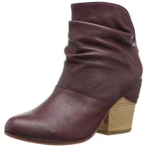 New FIEL Crimson Red Nappa Leather Stanton Ankle Short Boots Booties 6.5 Med - Picture 1 of 3