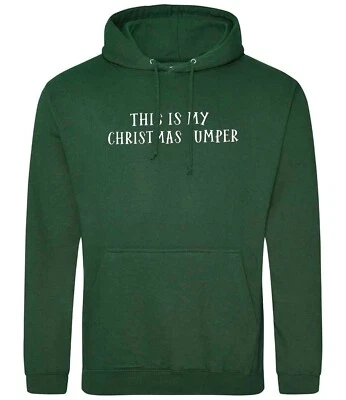 UM CLOTHING UK Christmas This Is My Christmas Jumper Hoodie Funny Gift All Sizes Adults & Kids