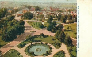 Postal vista aérea Reservoir Park Compton Heights St Louis Missouri MO - Imagen 1 de 2