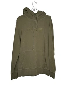 Sudadera con capucha polar calce suelto verde mediana American Eagle para hombre - Imagen 1 de 10
