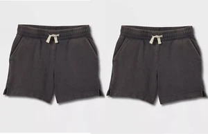 2 pk Kids XL 25.5 - 32 in waist gym sweat Shorts color fade pocket 4.5" inseam - Picture 1 of 12