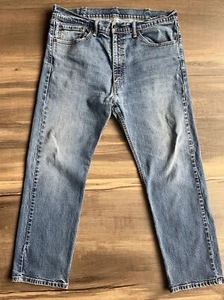 Levi’s Men’s 505 Blue Jeans W38 L29 Medium Wash - Picture 1 of 12