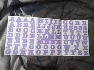 NEW Creative Memories Purple Alphabet Letter Sticker Sheet - Picture 1 of 1