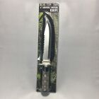 Hunting Knife 8” w. Survival Kit, Storage Handle, Built-in Compass, Sheath