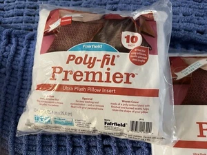 Poly Fil Premier Pillow Inserts 10 Inch 2 Pack - Picture 1 of 3