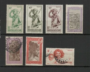 Madagascar RF 1910-1950 7 timbres /TR8723 - Imagen 1 de 1