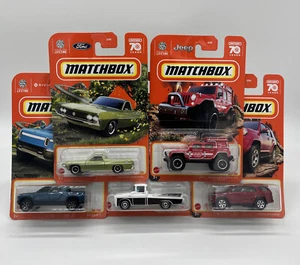 Camiones/SUV/Jeep Matchbox 2023 - Lote de 5 - Ediciones de 70 años - Diecast 1:64 ¡NUEVO! - Imagen 1 de 18