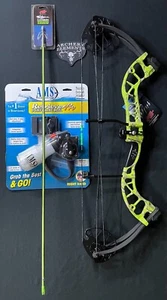 PSE D3 Green Bowfishing Compound Bow Right Hand AMS Pro Reel Snapshot Rest Arrow - Picture 1 of 2