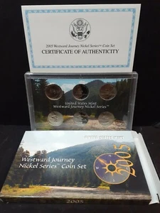 Juego de monedas serie níquel Westward Journey 2005 Estados Unidos como nuevo - Imagen 1 de 3