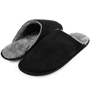 riemot Mens Memory Foam Slippers Cozy Comfortable Slip On House Slippers Shoes - Picture 1 of 25