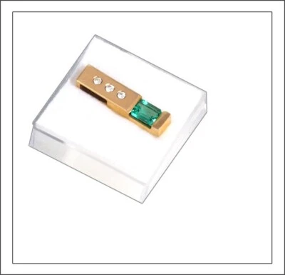 Exklusiver Smaragd Diamanten Anhänger Gelbgold - Luxuriöses von Greenfire - Bild 1 von 4