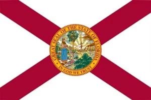 FLORIDA FLAG official poster HISTORIC COLLECTORS POLITICAL singular 20x30 - Picture 1 of 1