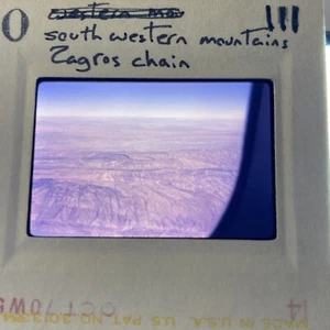 1970 Iran SW Zagros Mountains Aerial View Vintage Original Photo 35mm Slide 111 - Picture 1 of 3