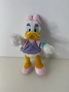 Daisy Duck Plush Stuffed Animal Disney Park Fuzzy Doll Toy Figure Pink Purple 16 - Picture 1 of 4