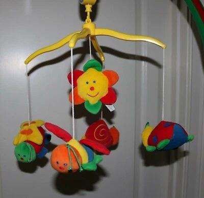 Infantino Baby Musical Crib Mobile Bee Butterfly Ladybug Snail Sunshine - Image 1 of 4