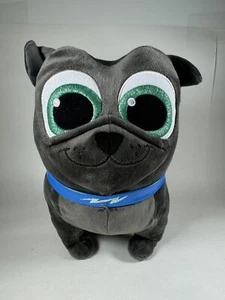 Disney Plush Puppy Dog Pals Grey Bingo 10” Blue Collar Stuffed Animal Toy - Picture 1 of 9