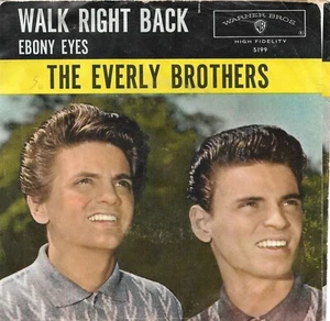 Picture Sleeve ONLY: The Everly Brothers: "Walk Right Back" - Original '60! - Imagen 1 de 2