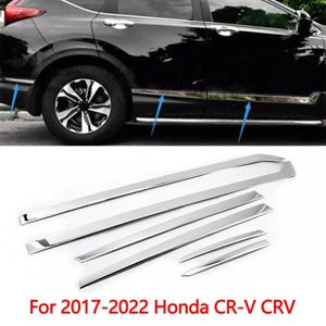 For 2017-2022 Honda CR-V CRV SS Door Side Body Molding Trim Cover & Window Visor - Foto 1 di 8