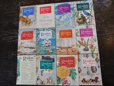 Vintage 1962 Reader's Digest Lot 12 Issues 40th Anniversary Complete Year Set - Image 1 of 4