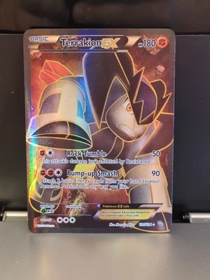 Terrakion EX 121 Full Art Holo Card 121 /124 Dragons Exalted LP Pokemon TCG - Image 1 of 2