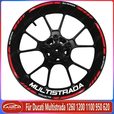17 Zoll Motorrad aufkleber felge aufkleber Für Ducati Multistrada 1200 1100 950 - Bild 1 von 4
