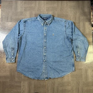 Ralph Lauren Blaire Hemd Denim Langarm Herren 2XL Button Down Vintage - Bild 1 von 6