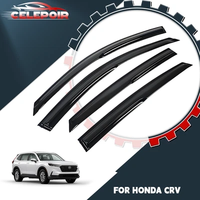 Genuino Honda CR-V 2007-2011 Ventana Visera Ventilación Sol Lluvia Protectores Deflectores de Viento Foto 1 de 4