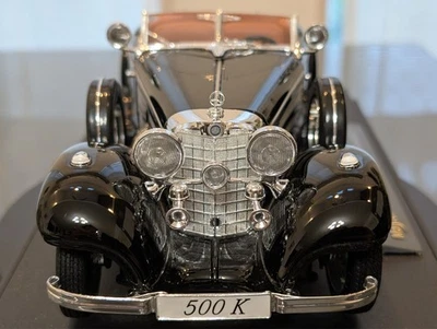 Maisto Mercedes-Benz 500K Special Roadster 1936 Black 1/18 Premiere Edition RARO - Immagine 1 di 4