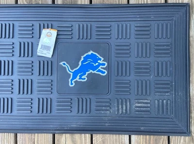 FELPUDO DE VINILO DE ALTA RESISTENCIA DETROIT LIONS NFL LG 31x19 nuevo con etiquetas 11442 por Fanmats EE. UU. Foto 1 de 4