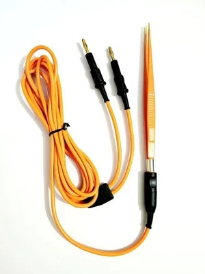 Bipolar Forceps Non Stick with Bipolar Cable Reusable Fine Tip One Set - Image 1 of 2