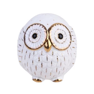 Minimalist Ceramic Owl Ornament Ceramic Nordic Style Owl Figurine Decoration - Picture 1 of 12