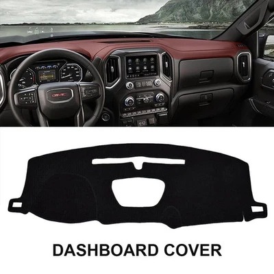 Car Dash Cover Mat Dashboard Pad for GMC Sierra 1500 2500HD 3500HD 2019-2022 - Image 1 of 4