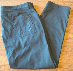 Adidas Adicross Golf Pants Mens 42x32 Forest Green Pockets Stretch Wicking EUC - Picture 1 of 10
