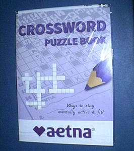 CROSSWORD PUZZLE Book and Pencil - 60 Puzzles with Answer Section - NEW! - Picture 1 of 2