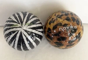 Navika Golf Ball Animal Print Novelty Zebra Cheetah Cat Lot Of 2 - Picture 1 of 3