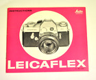 Leitz Leicaflex manual / instruction book in English.  27 pages. NOS.