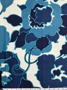 Surf Line Hawaii Large Print - Blue - Quilt Fabric - Fat Quarter - Picture 1 of 2