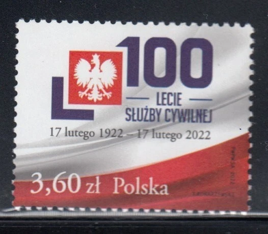 POLONIA Centenario de la Función Pública Sello MNH Foto 1 de 1