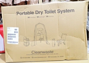 CLEANWASTE PORTABLE DRY TOILET SYSTEM WITH PRIVACY TENT - Picture 1 of 3