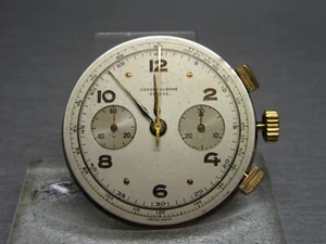 G494 Vintage " Chronograph Suisse " Landeron Hand Wound Movement Chronograph ⭐⭐ - Picture 1 of 19
