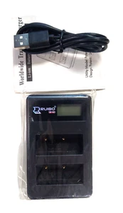 Ruibo Dual Slot USB Ladegerät für Fuji NP-W126 Akkus nicht enthalten Neu ohne Verpackung - Bild 1 von 1