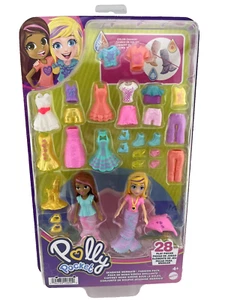 Polly Pocket Seashine Mermaid Fashion Pack 28 Pieces - Picture 1 of 9