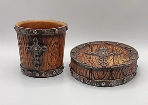 Vintage Vanity Bath Cup & Soap Holder Brown - Picture 1 of 5