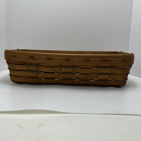 Longaberger Bread Storage Basket 1990 Signed 1990 Vintage Cover
