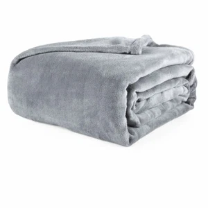 King Size Deluxe Plush Fleece Blanket Soft Touch Luxury Warm Home Sofa Bed Throw - Picture 1 of 21